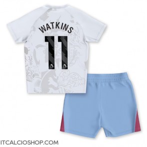 Aston Villa Ollie Watkins #11 Seconda Maglia Bambino 2023-24 Manica Corta (+ Pantaloni corti)